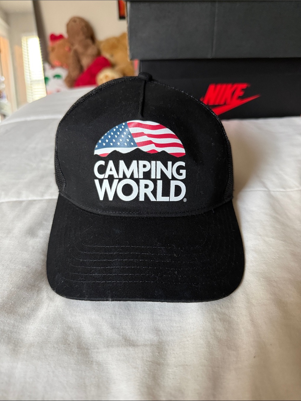 Black Logo Trucker Hat